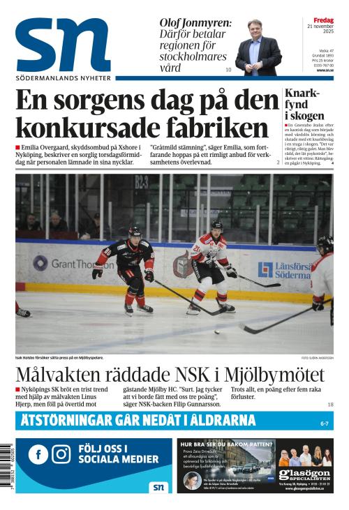 Södermanlands Nyheter 21.11.2025