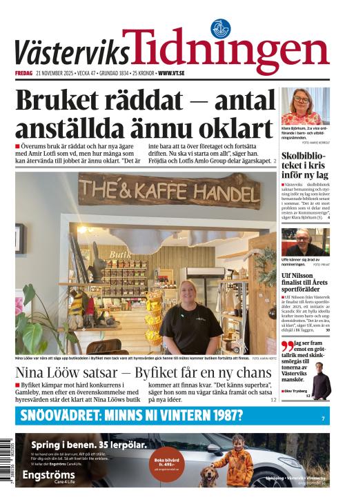 Västerviks-Tidningen 21.11.2025
