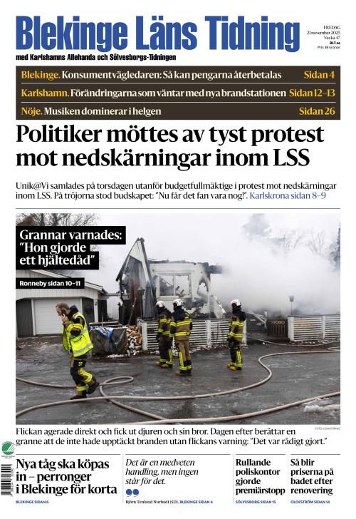 Blekinge Läns Tidning 21.11.2025