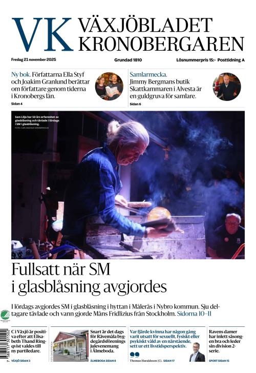 Växjöbladet Kronobergaren 21.11.2025