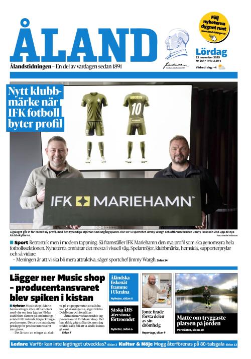 Ålandstidningen 22.11.2025