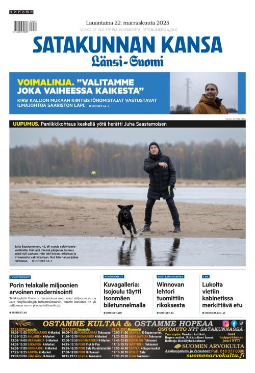 Satakunnan Kansa Länsi-Suomi 22.11.2025