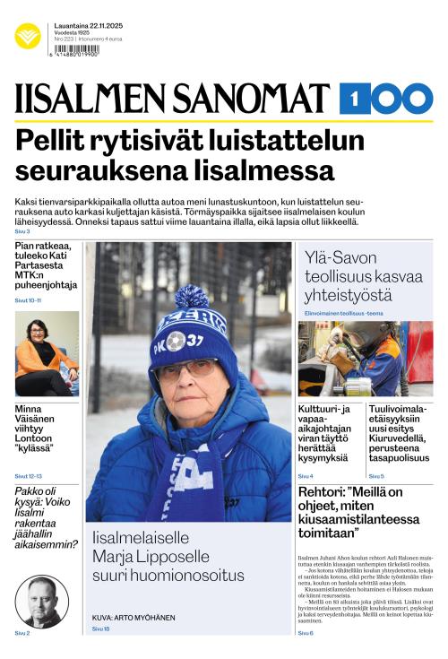 Iisalmen Sanomat 22.11.2025