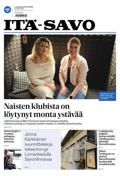 Itä-Savo 22.11.2025