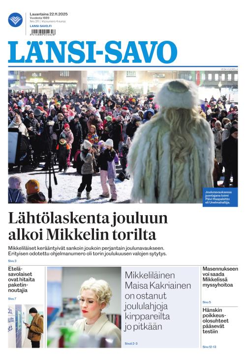 Länsi-Savo 22.11.2025