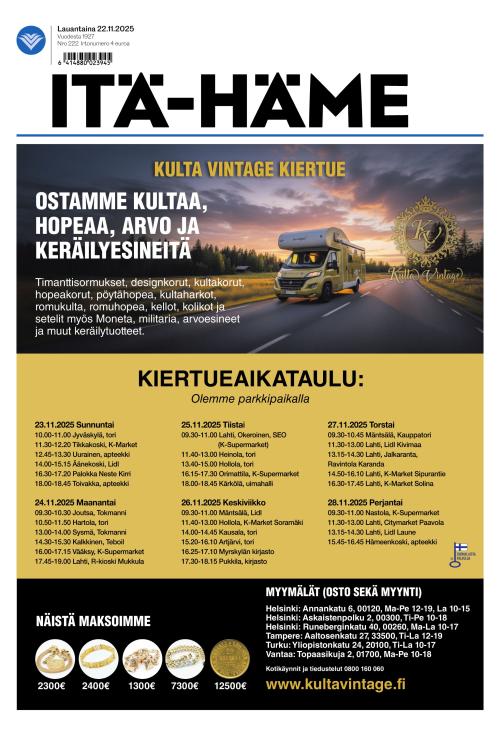 Itä-Häme 22.11.2025