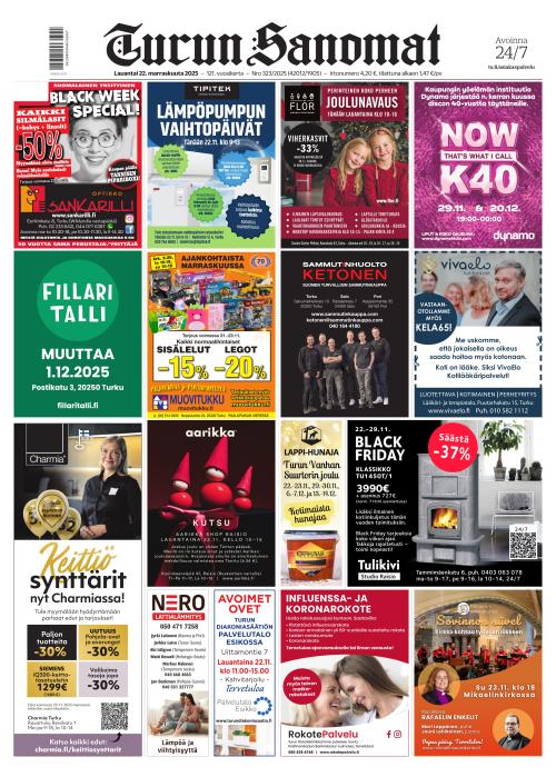Turun Sanomat 22.11.2025
