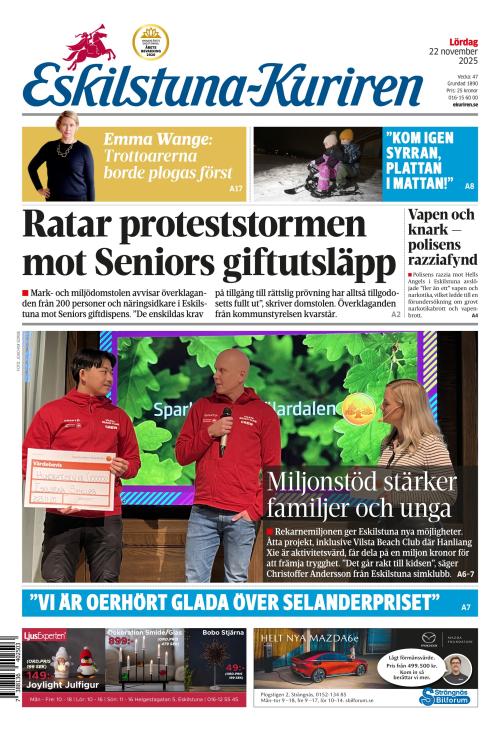 Eskilstuna-Kuriren 22.11.2025