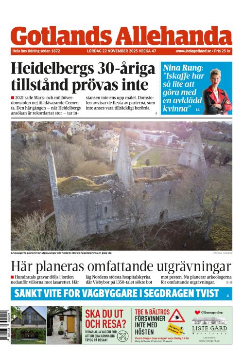 Gotlands Allehanda 22.11.2025