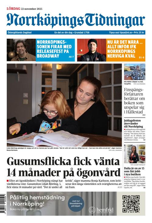 Norrköpings Tidningar 22.11.2025