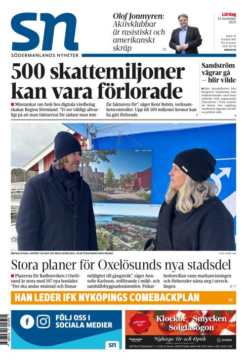 Södermanlands Nyheter 22.11.2025