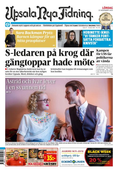 Upsala Nya Tidning 22.11.2025