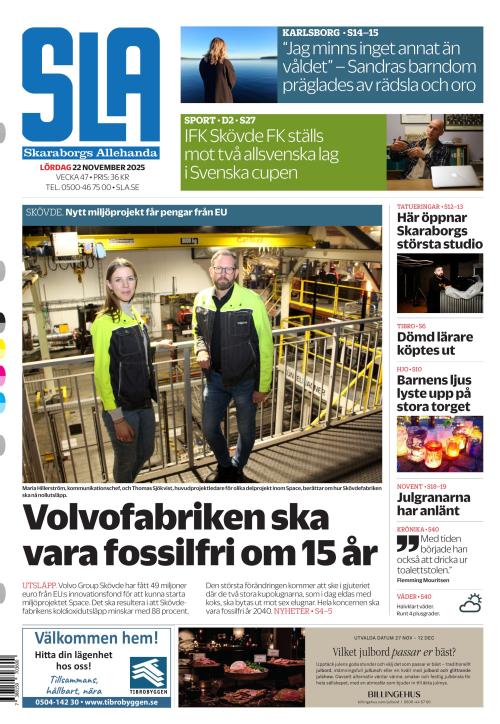 Skaraborgs Allehanda 22.11.2025