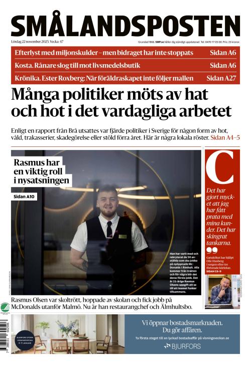 Smålandsposten 22.11.2025