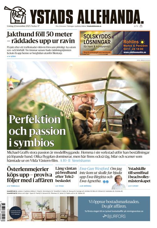 Ystads Allehanda 22.11.2025