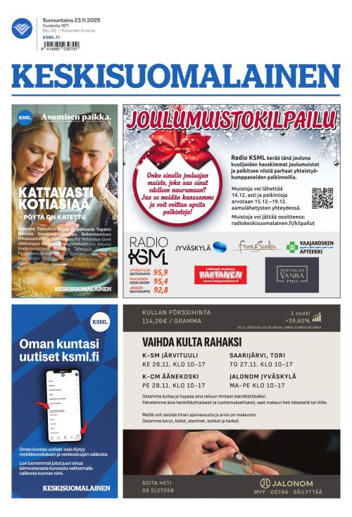 Keskisuomalainen 23.11.2025