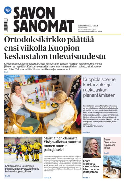 Savon Sanomat 23.11.2025