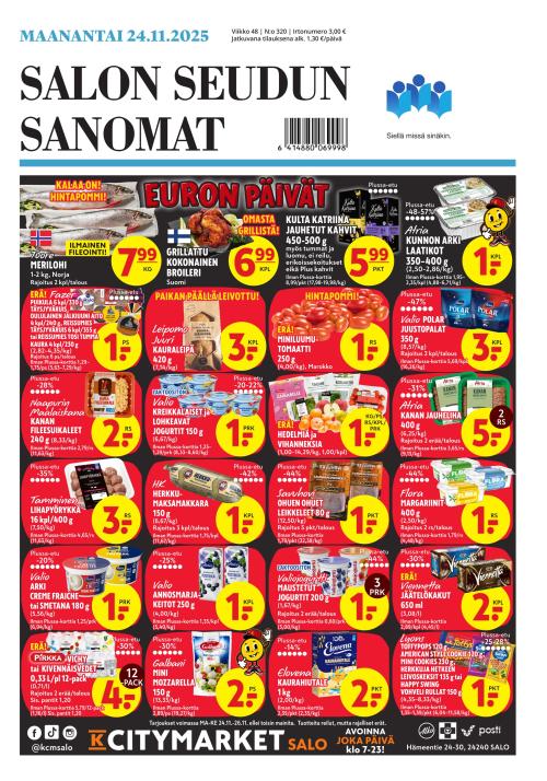 Salon Seudun Sanomat 24.11.2025