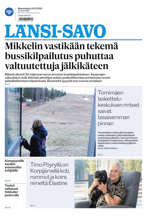 Länsi-Savo 24.11.2025