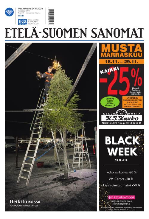 Etelä-Suomen Sanomat 24.11.2025