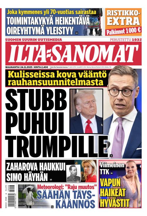 Ilta-Sanomat 24.11.2025