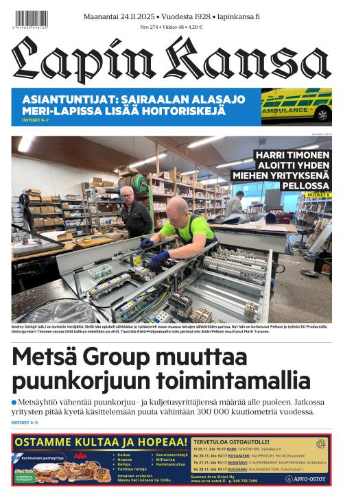 Lapin Kansa 24.11.2025