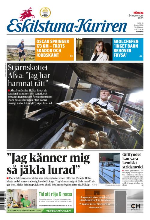 Eskilstuna-Kuriren 24.11.2025