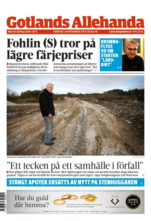 Gotlands Allehanda 24.11.2025
