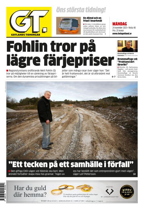 Gotlands Tidningar 24.11.2025