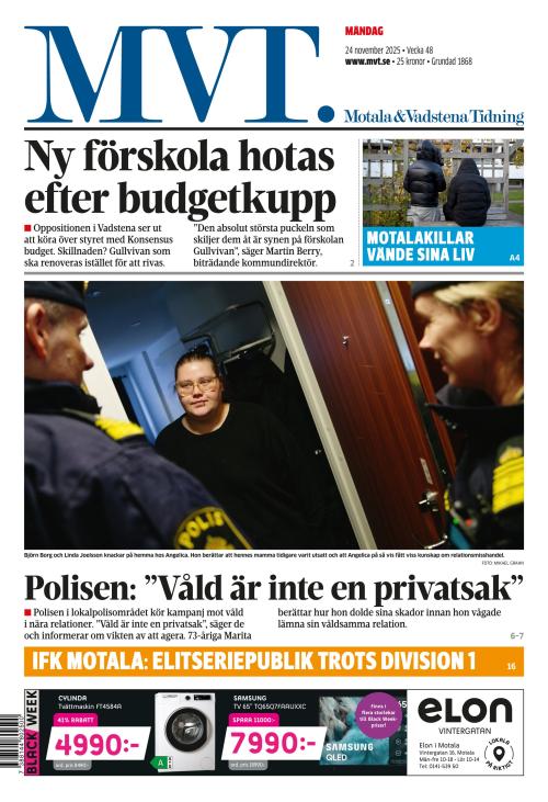Motala Vadstena Tidning 24.11.2025