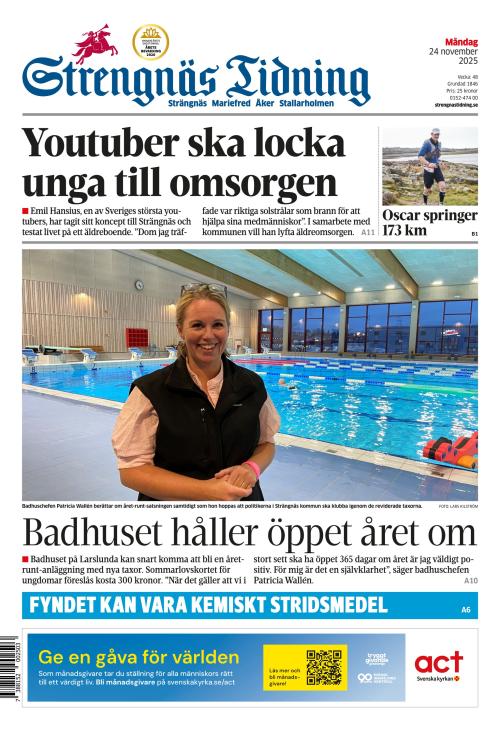 Strengnäs Tidning 24.11.2025