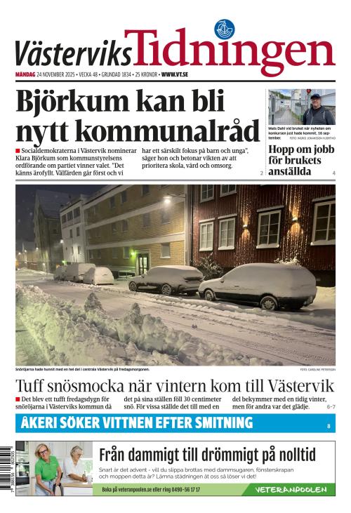 Västerviks-Tidningen 24.11.2025