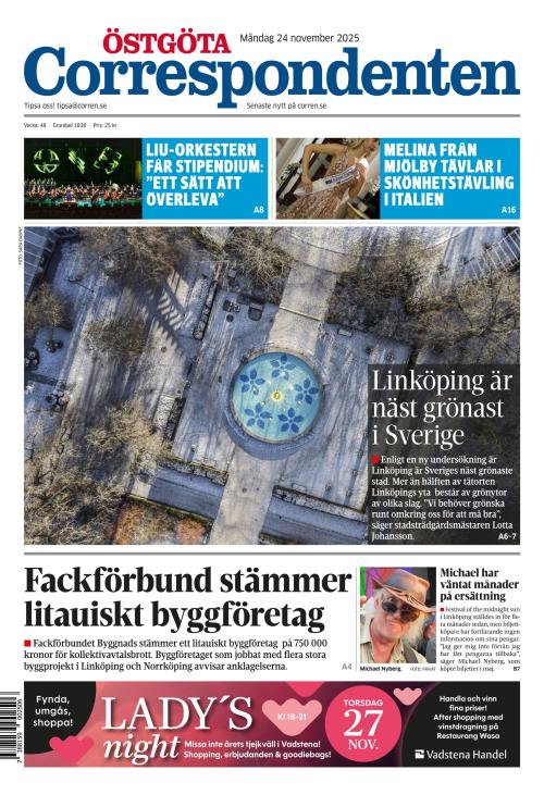 Östgöta Correspondenten 24.11.2025