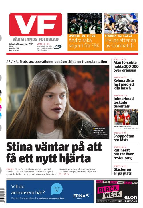 Värmlands Folkblad 24.11.2025