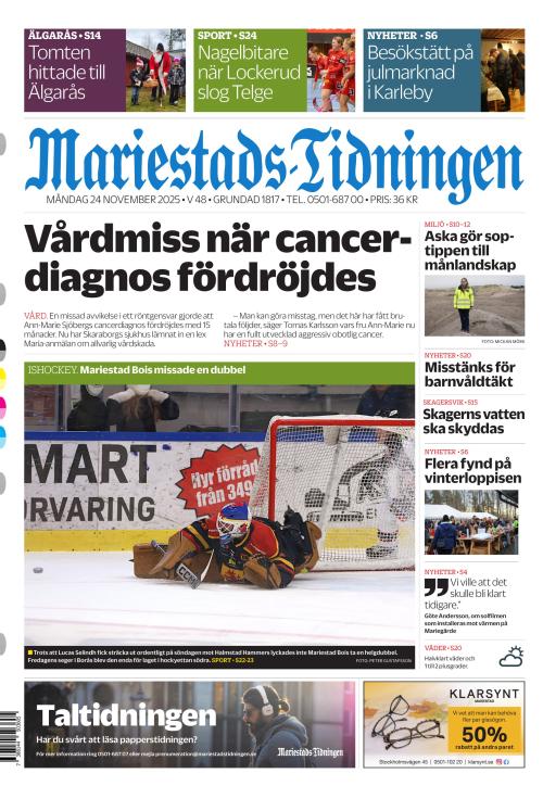 Mariestads-Tidningen 24.11.2025
