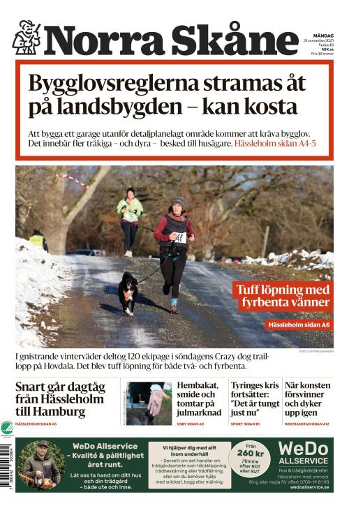 Norra Skåne 24.11.2025