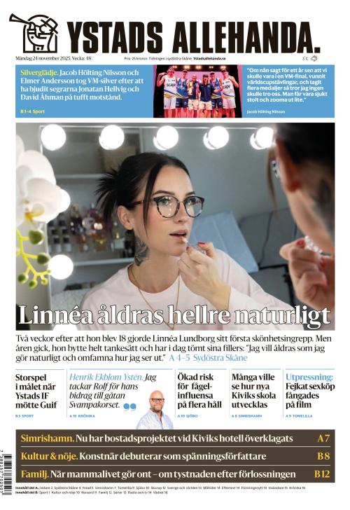 Ystads Allehanda 24.11.2025