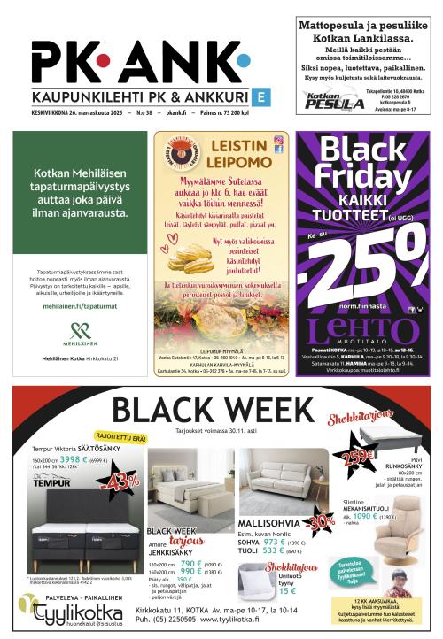 Kaupunkilehti Ankkuri 26.11.2025