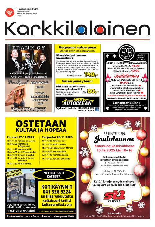Karkkilalainen 25.11.2025