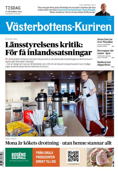 Västerbottens-Kuriren (SE) 25.11.2025