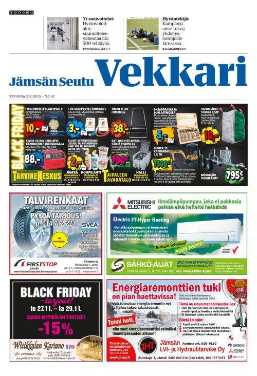 Jämsän Seutu ja Vekkari 25.11.2025