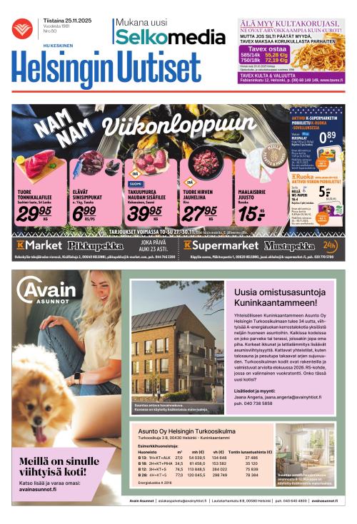 Helsingin Uutiset (Keskinen) 25.11.2025