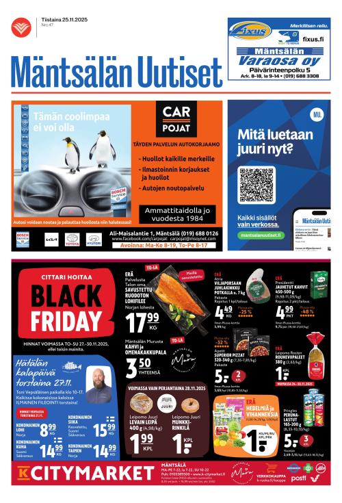 Mäntsälän Uutiset 25.11.2025