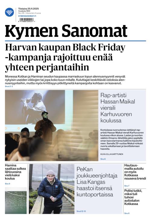 Kymen Sanomat 25.11.2025