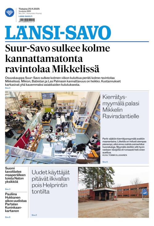 Länsi-Savo 25.11.2025