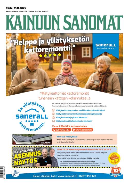 Kainuun Sanomat 25.11.2025