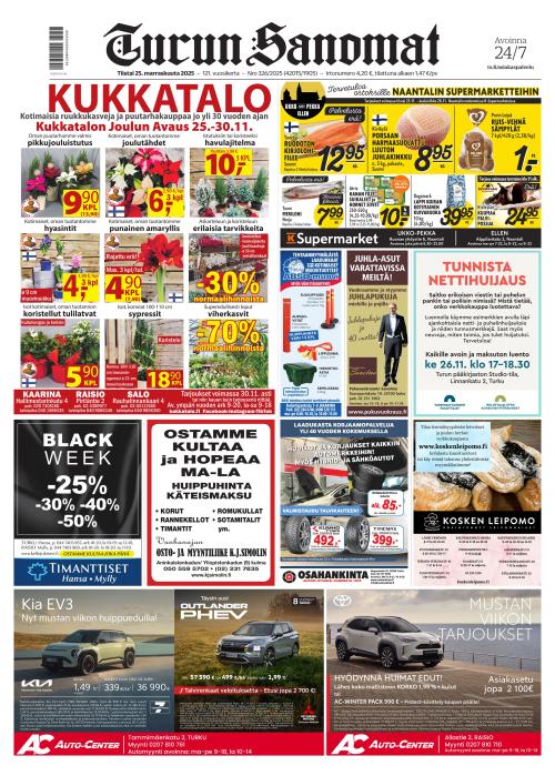 Turun Sanomat 25.11.2025