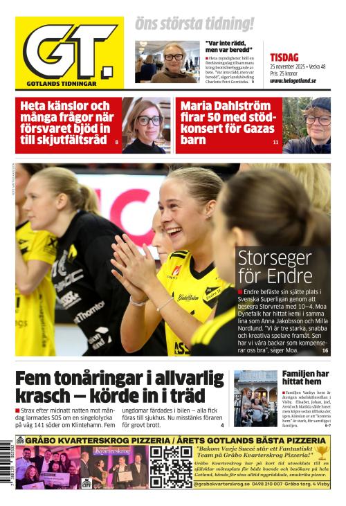 Gotlands Tidningar 25.11.2025