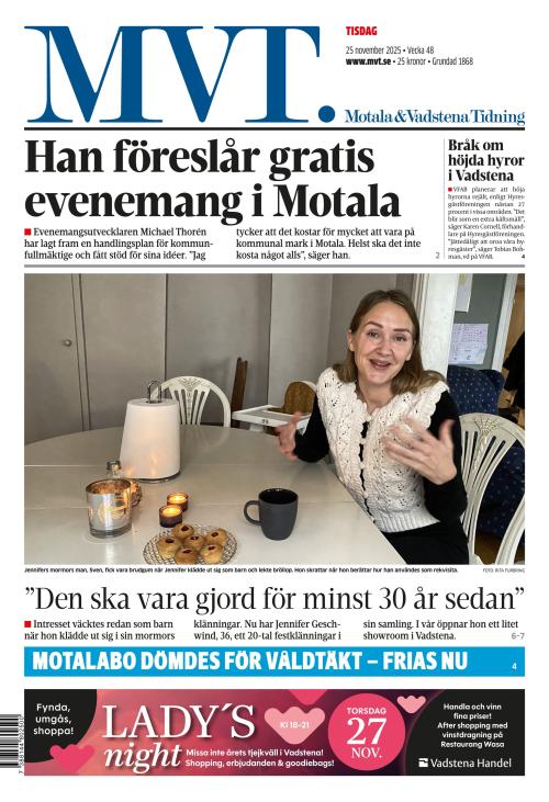 Motala Vadstena Tidning 25.11.2025