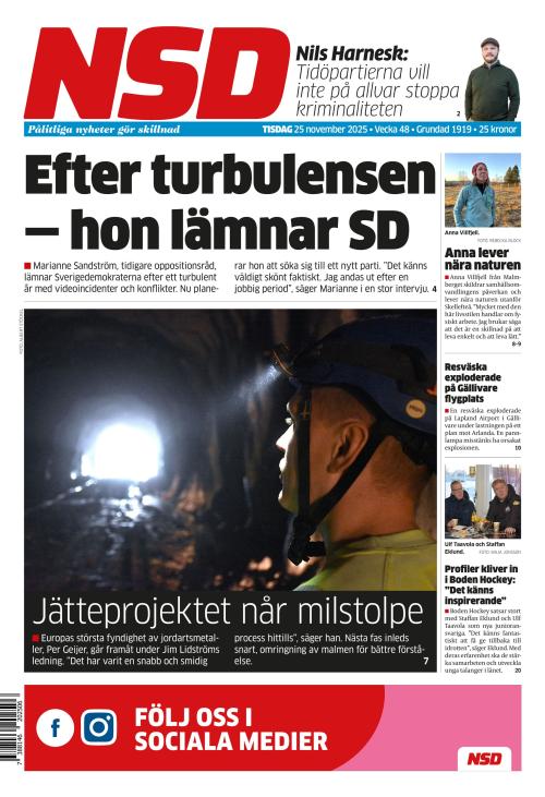 Norrländska Socialdemokraten 25.11.2025